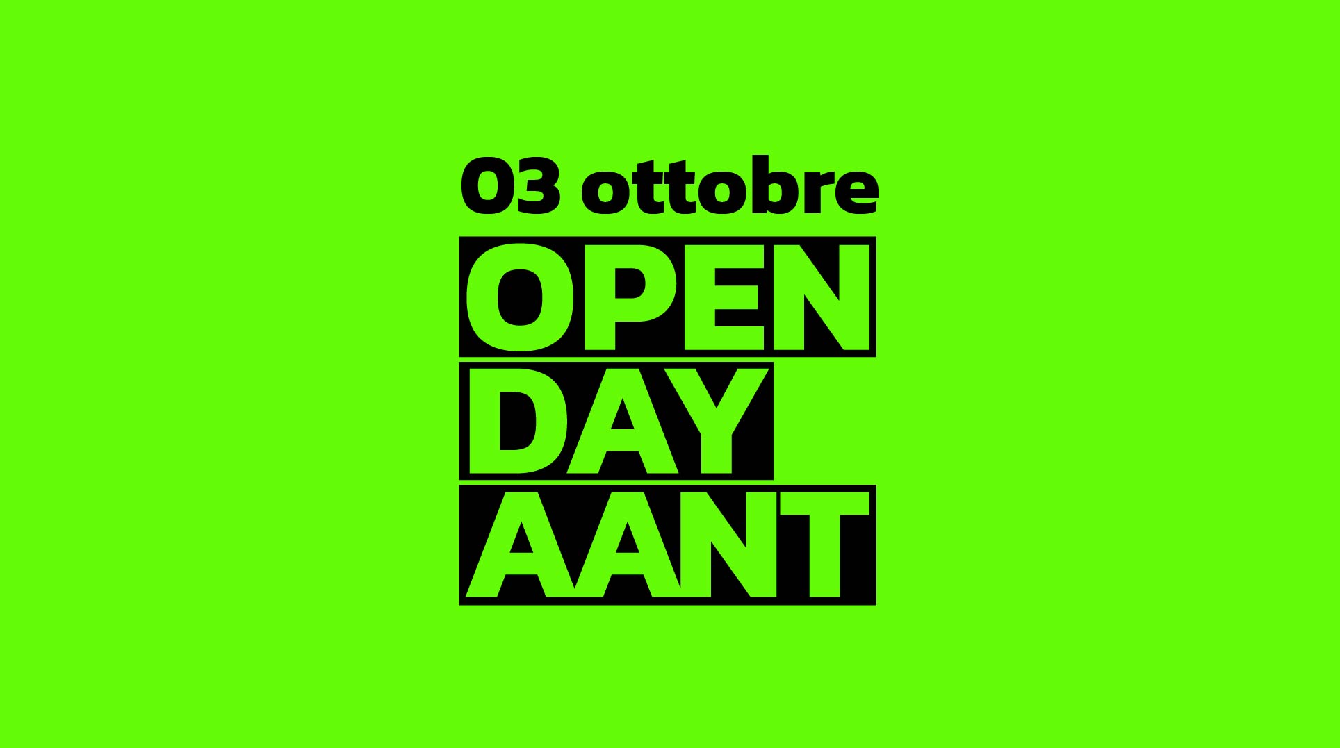 Open Day triennali <br>03 ottobre ore 18:00