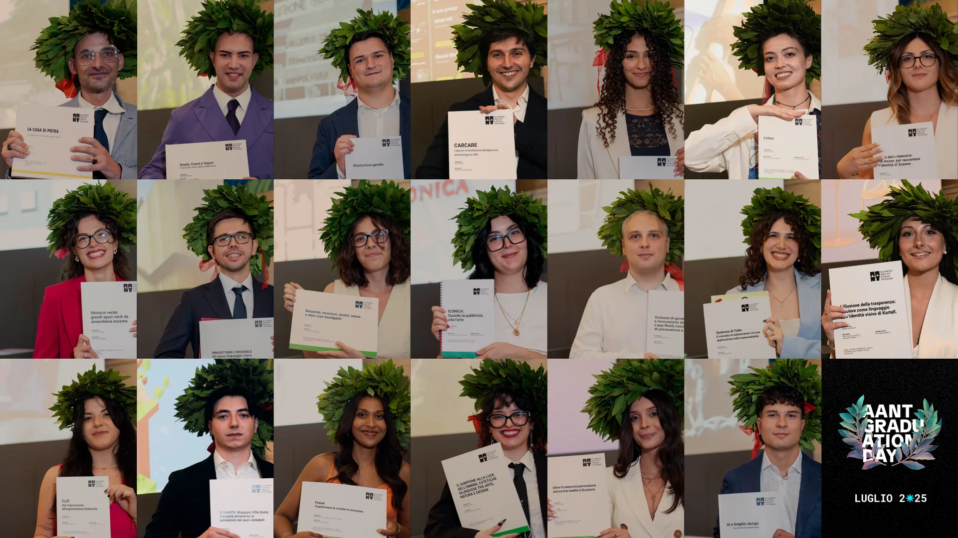 Tesi triennali AANT: i volti ed i progetti dei nostri neo-laureati